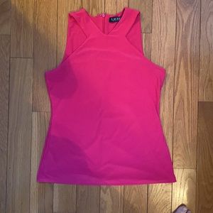 Hot Pink Ralph Lauren top size Petite Medium. Excellent condition!